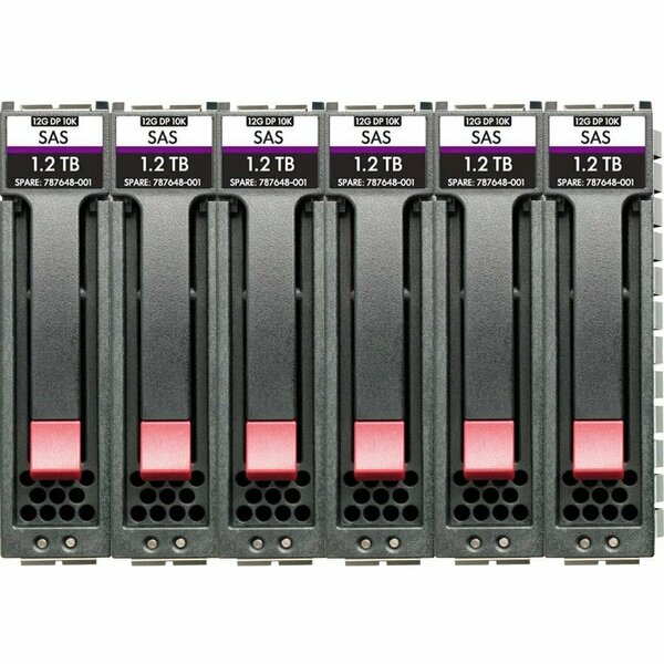 Hpe Storage MSA 7.2TB SAS 10K SFF M2 6pk H R0Q65A